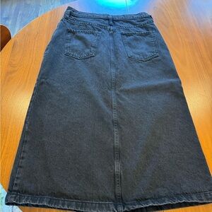 Mango midi denim skirt